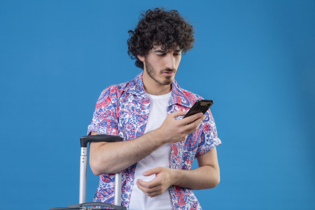 Traveler booking the stay